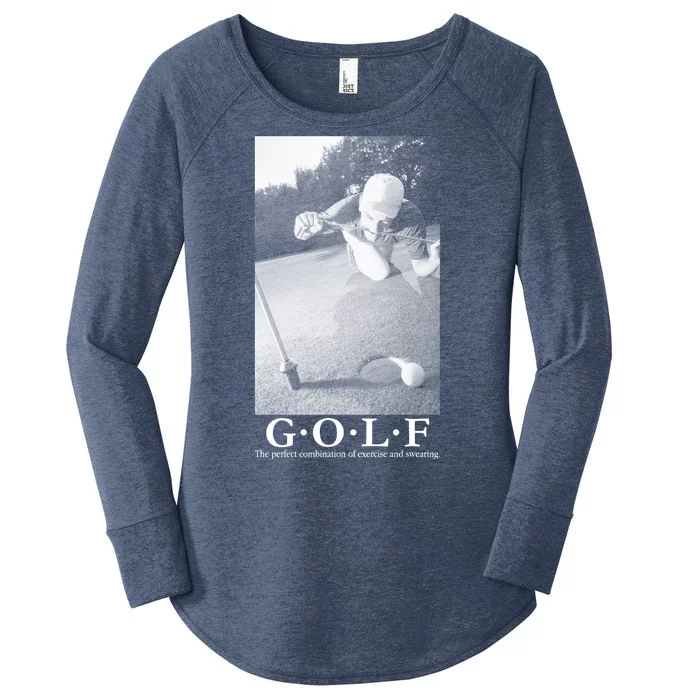 GOLF Perfect Combination Of Exercise And Swearing Women's Perfect Tri Tunic Long Sleeve Shirt