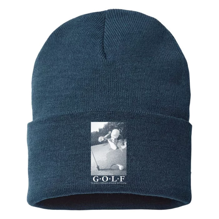 GOLF Perfect Combination Of Exercise And Swearing Sustainable Knit Beanie