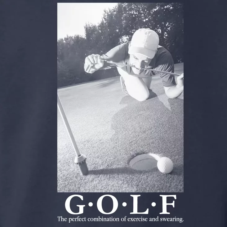 GOLF Perfect Combination Of Exercise And Swearing Toddler Hoodie