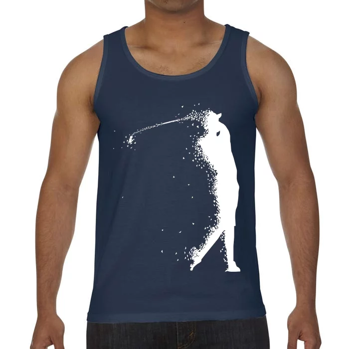 Golf Swing Splatter Golfer Logo Comfort Colors® Tank Top