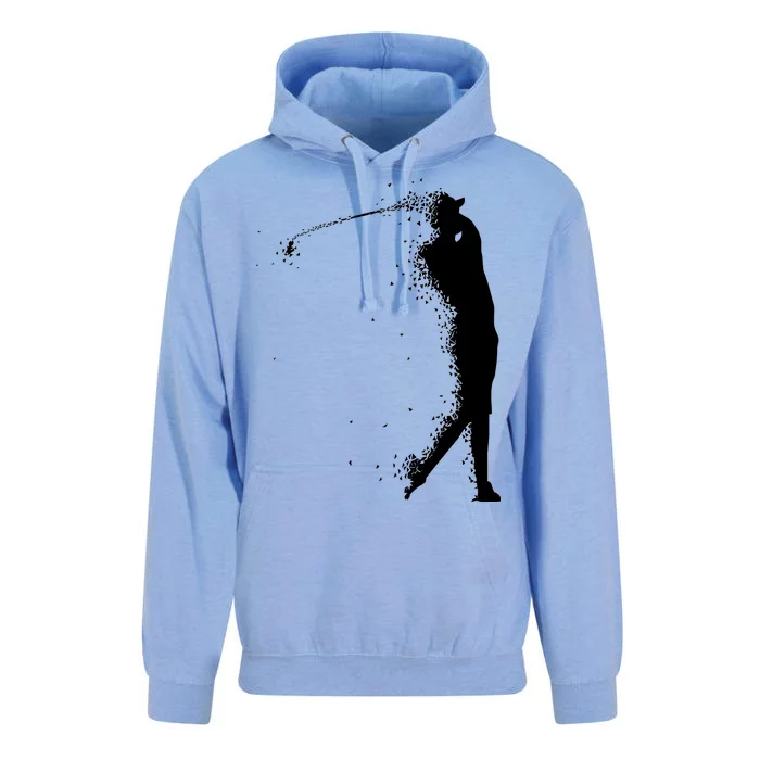 Golf Swing Splatter Golfer Logo Unisex Surf Hoodie