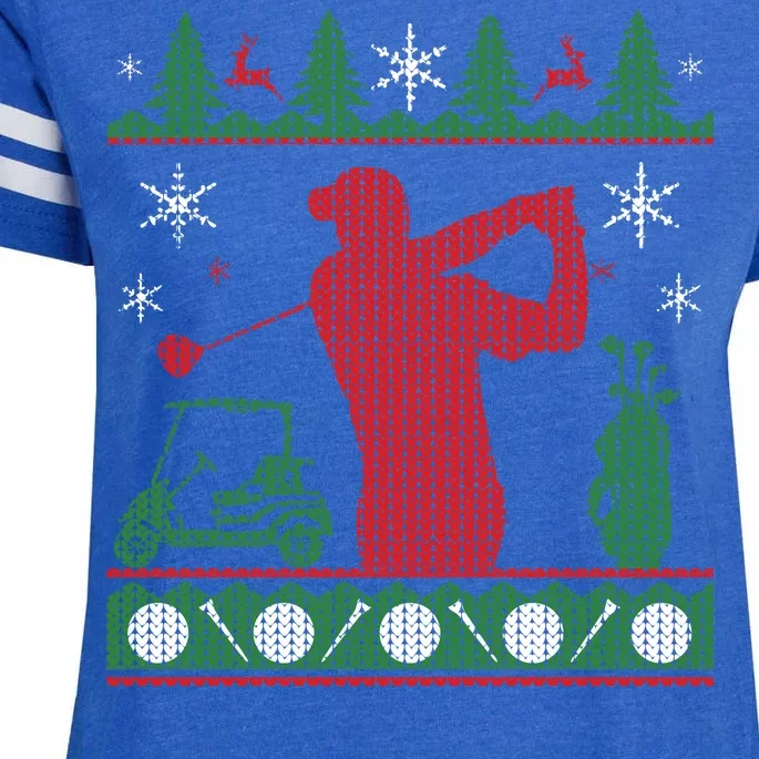 Golf Ugly Christmas Sweater Enza Ladies Jersey Football T-Shirt