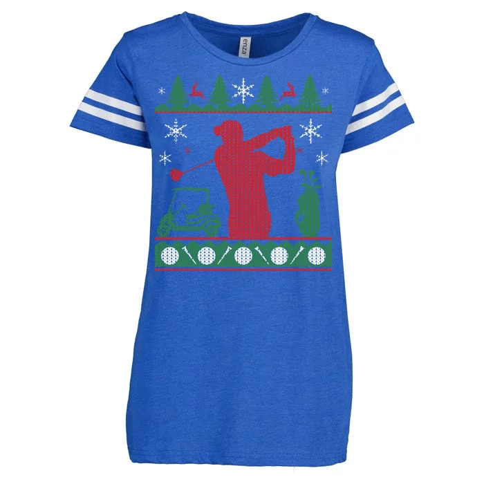 Golf Ugly Christmas Sweater Enza Ladies Jersey Football T-Shirt