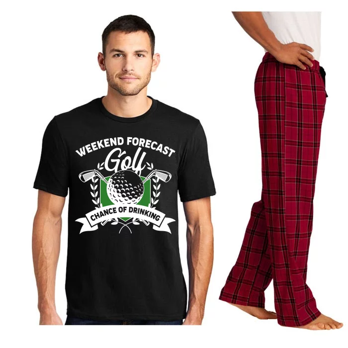 Golf Weekend Forecast Chance of Drinking Pajama Set