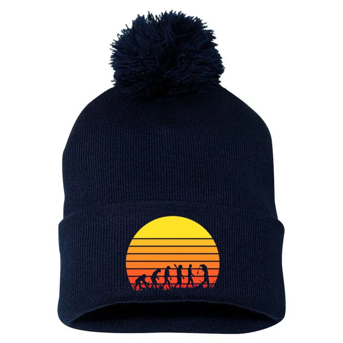 Golfer Evolution Sunset Pom Pom 12in Knit Beanie