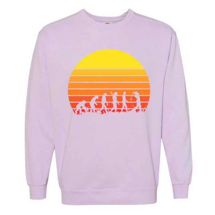 Golfer Evolution Sunset Garment-Dyed Sweatshirt