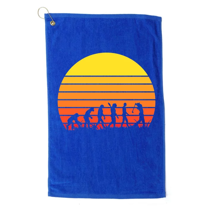 Golfer Evolution Sunset Platinum Collection Golf Towel