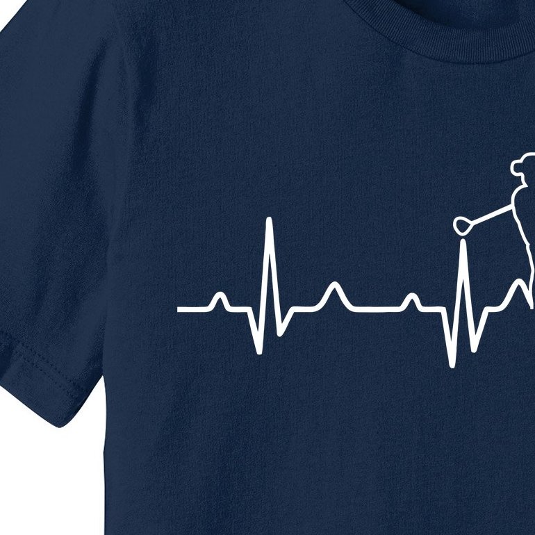 Golfer Heartbeat I Love Golf Premium T-Shirt