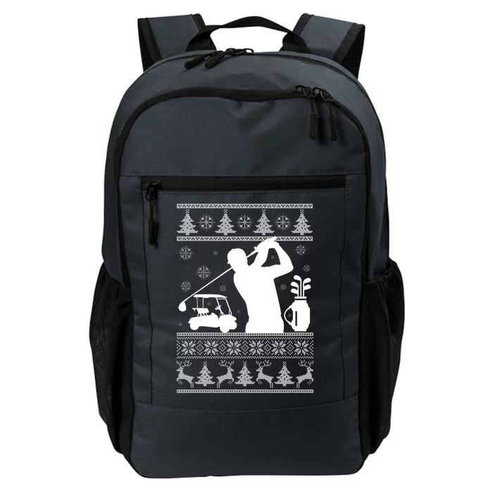 Golfing Fan Ugly Christmas Sweater Daily Commute Backpack