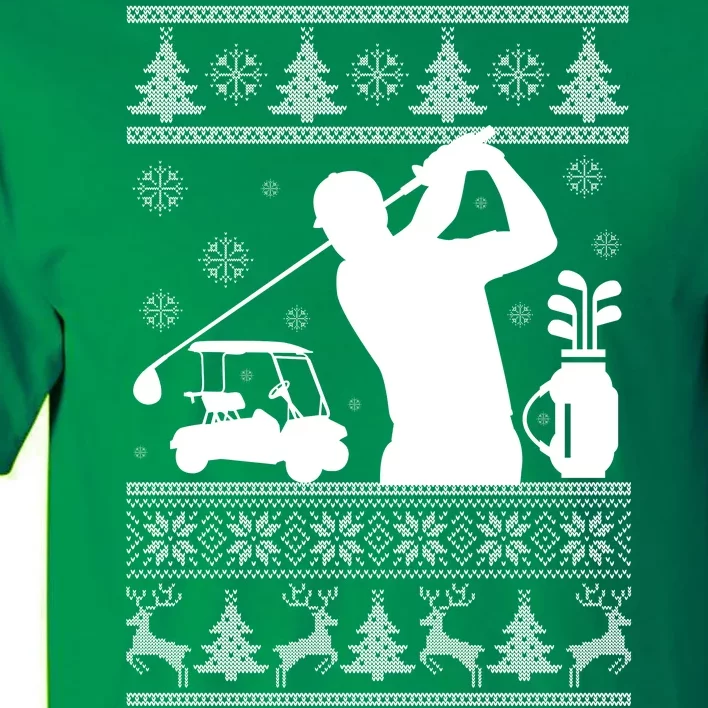 Golfing Fan Ugly Christmas Sweater Tall T-Shirt