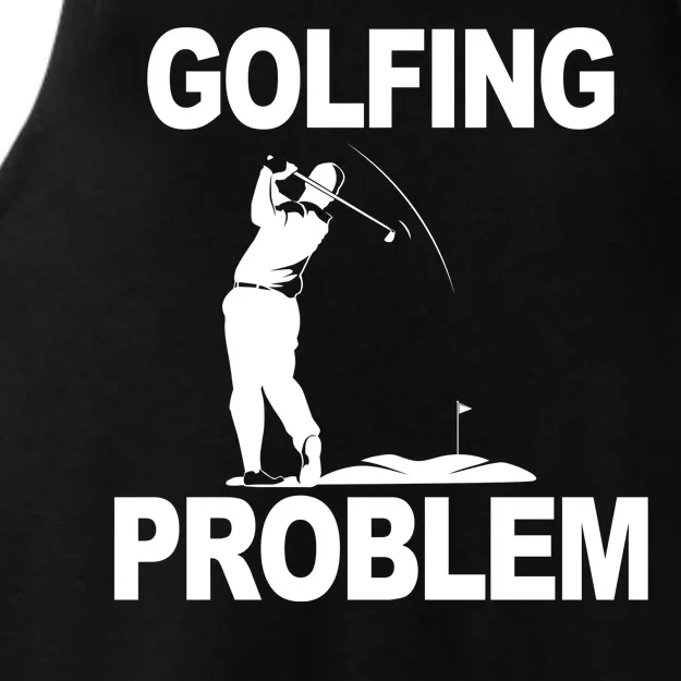 Golfing Problem Ladies Tri-Blend Wicking Tank