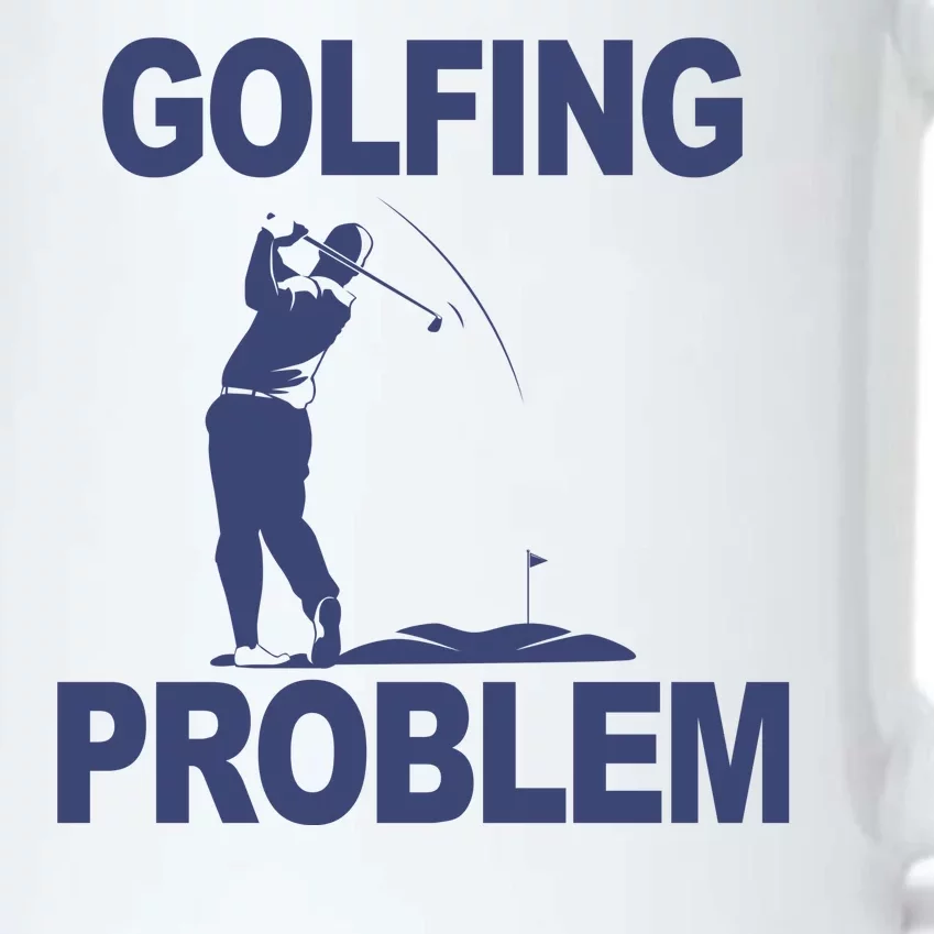 Golfing Problem Black Color Changing Mug