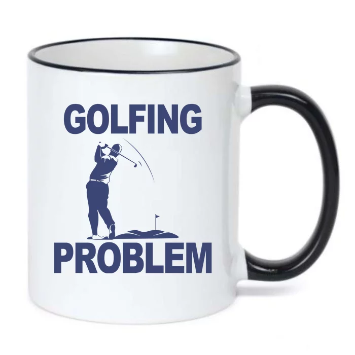 Golfing Problem Black Color Changing Mug