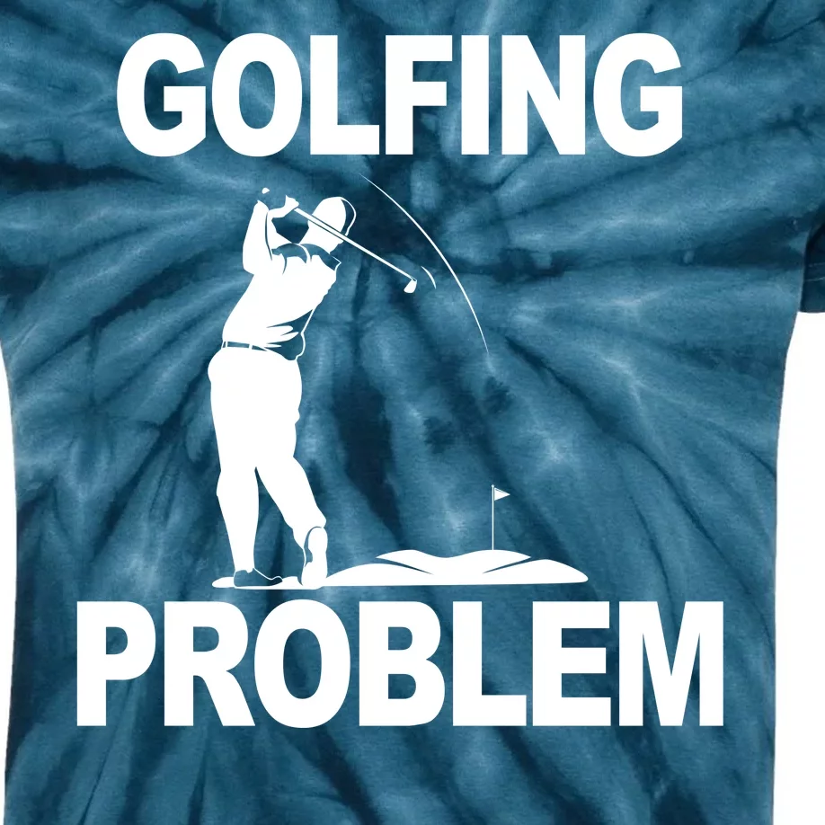 Golfing Problem Kids Tie-Dye T-Shirt