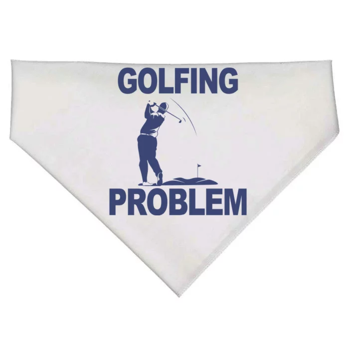 Golfing Problem USA-Made Doggie Bandana