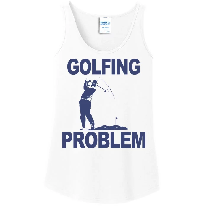 Golfing Problem Ladies Essential Tank