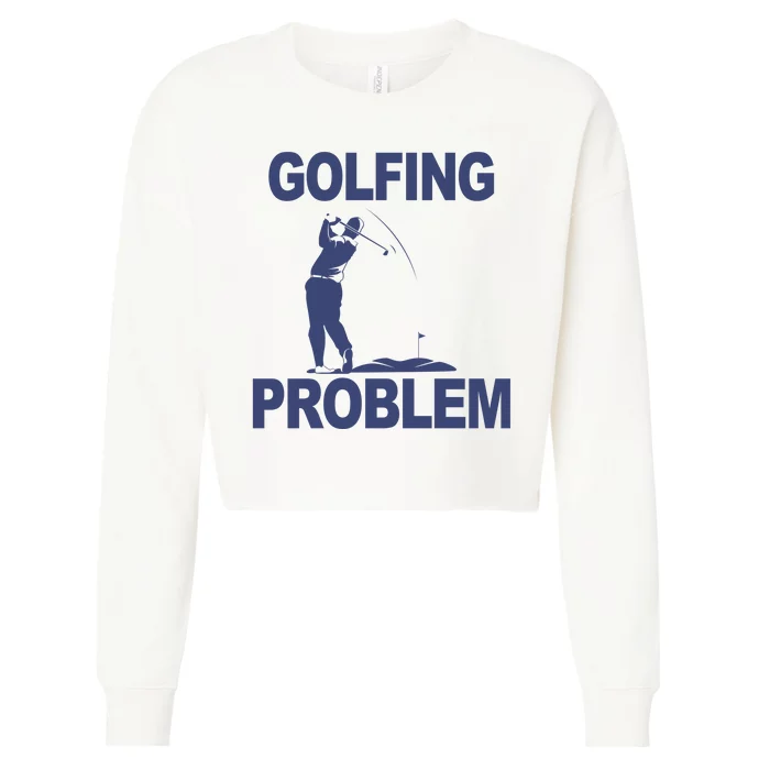 Golfing Problem Cropped Pullover Crew