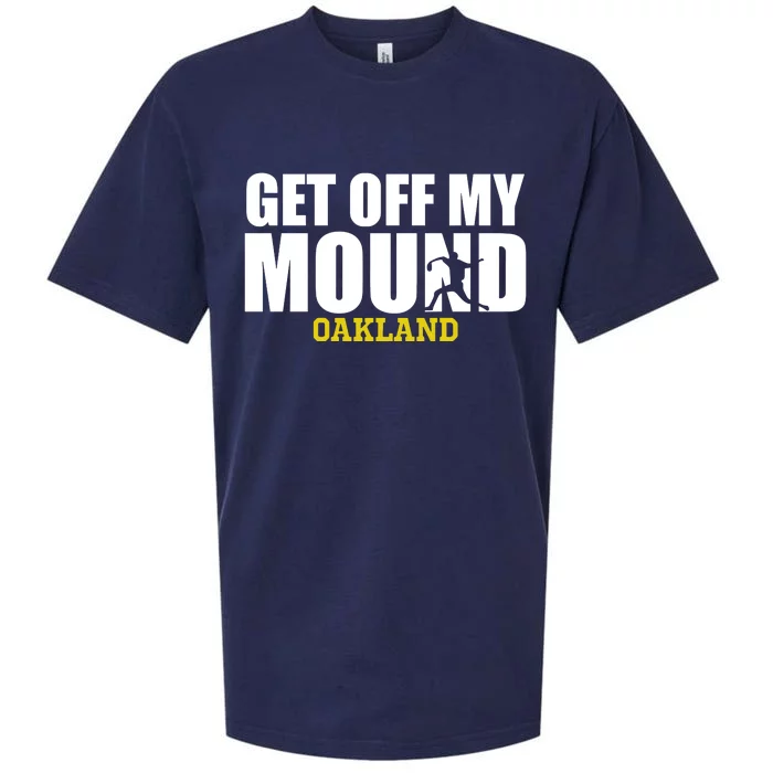 Get Off My Mound Oakland Sueded Cloud Jersey T-Shirt