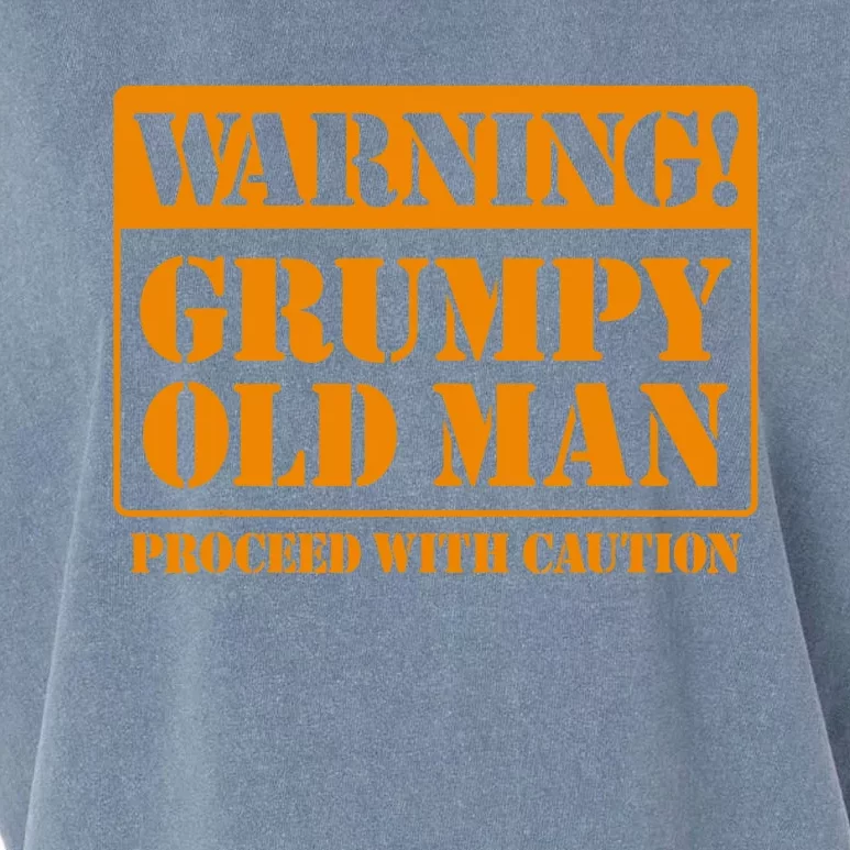 Grumpy Old Man Tee for Grandfathers Dads Father's Day Garment-Dyed Women's Muscle Tee