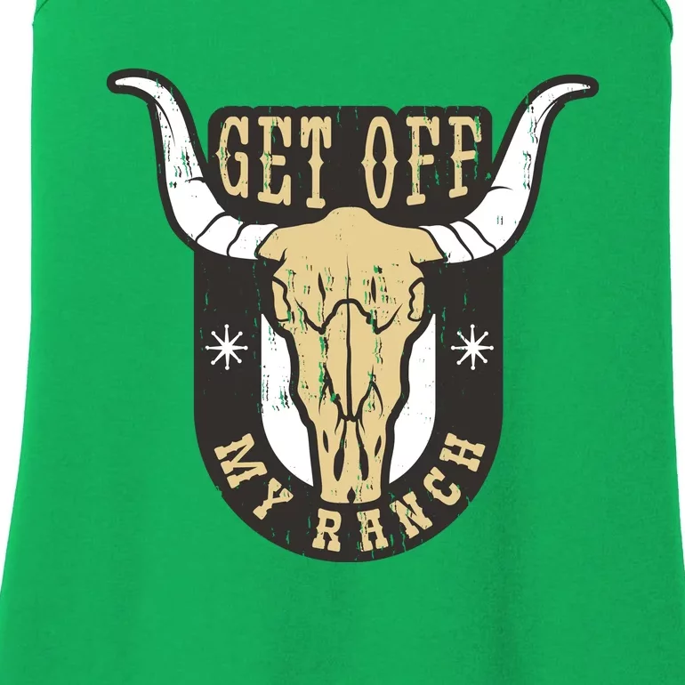 Get Off My Ranch Bull Ladies Essential Tank