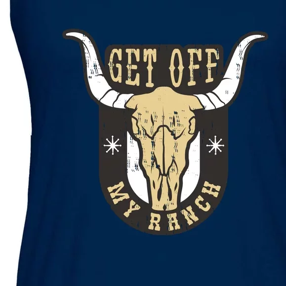 Get Off My Ranch Bull Ladies Essential Flowy Tank