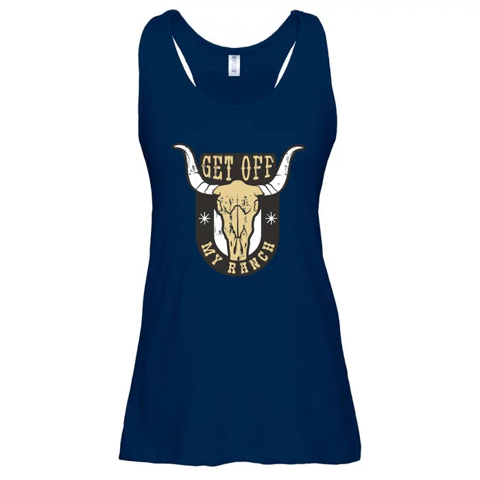 Get Off My Ranch Bull Ladies Essential Flowy Tank