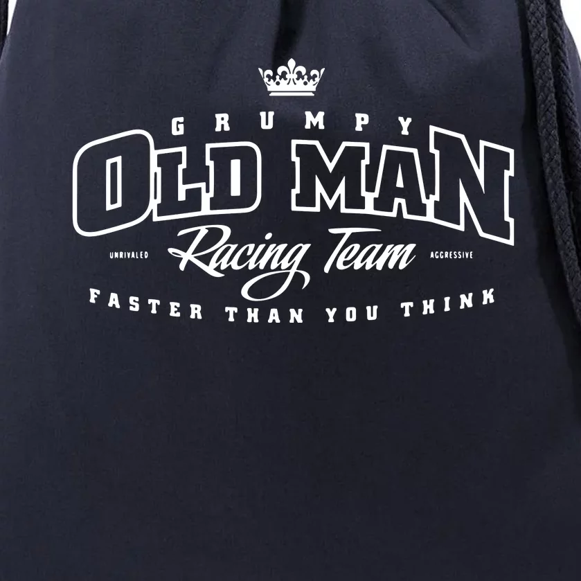 Grumpy Old Man Racing Team MX For Grandfather Drawstring Bag