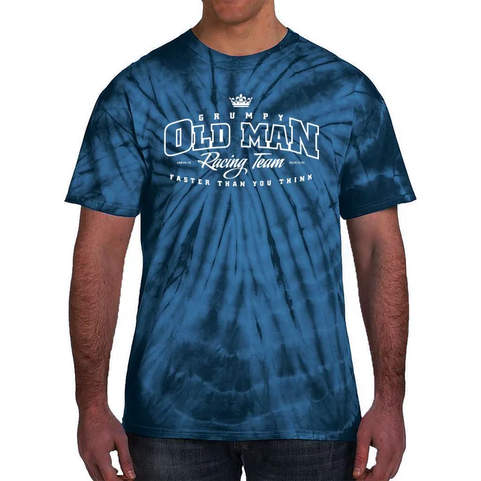 Grumpy Old Man Racing Team MX For Grandfather Tie-Dye T-Shirt