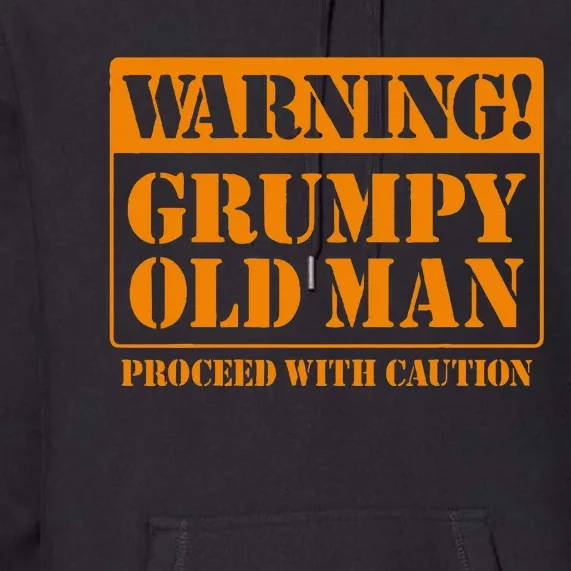 Grumpy Old Man For Grandfathers Dads Premium Hoodie