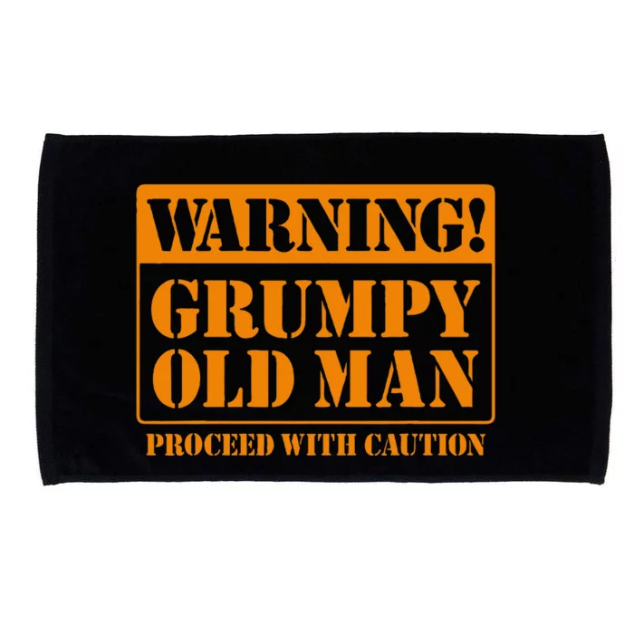 Grumpy Old Man For Grandfathers Dads Microfiber Hand Towel