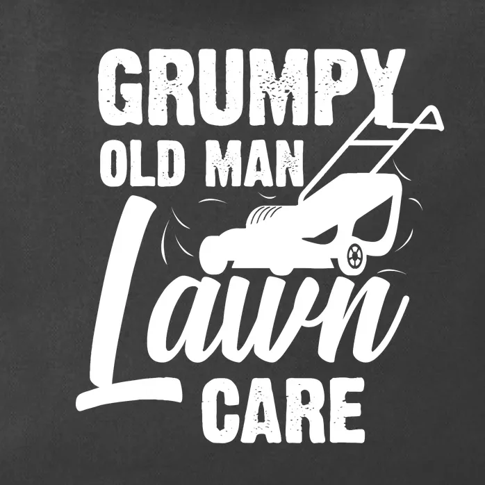 Grumpy Old Man Lawn Care Grass Cutting Lawn Mower Gift Zip Tote Bag