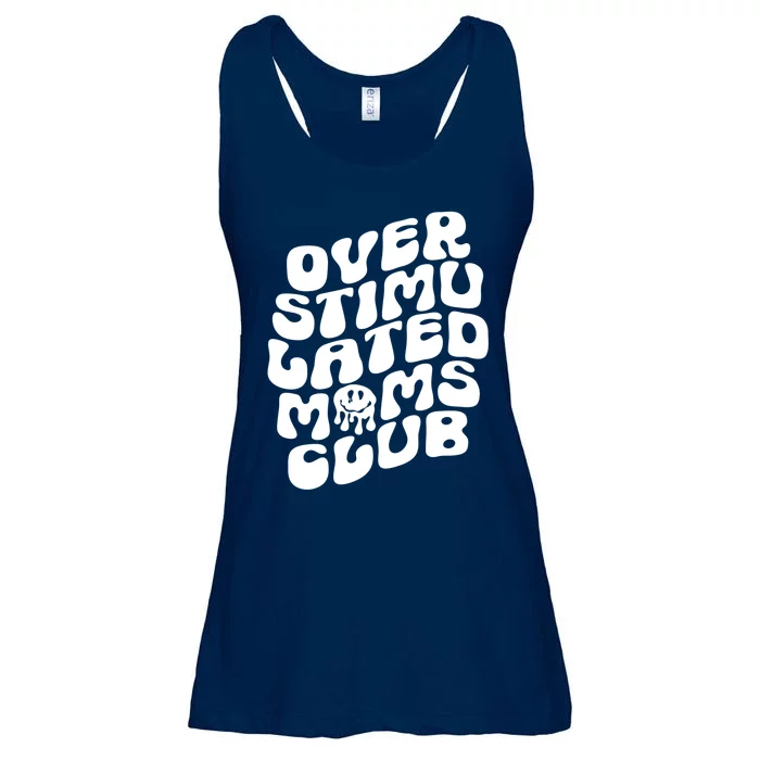 Groovy Overstimulated Moms Club Funny Trendy Mom Ladies Essential Flowy Tank