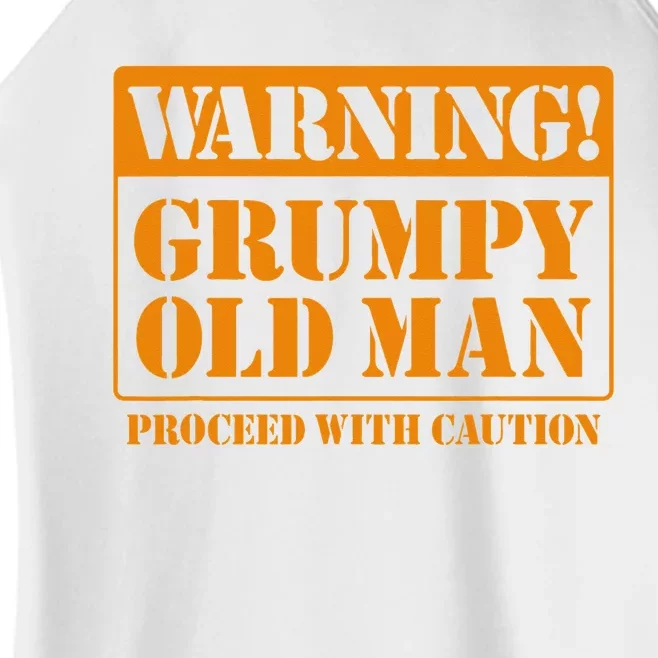 Grumpy Old Man for Grandfathers Dads Father's Day Women’s Perfect Tri Rocker Tank