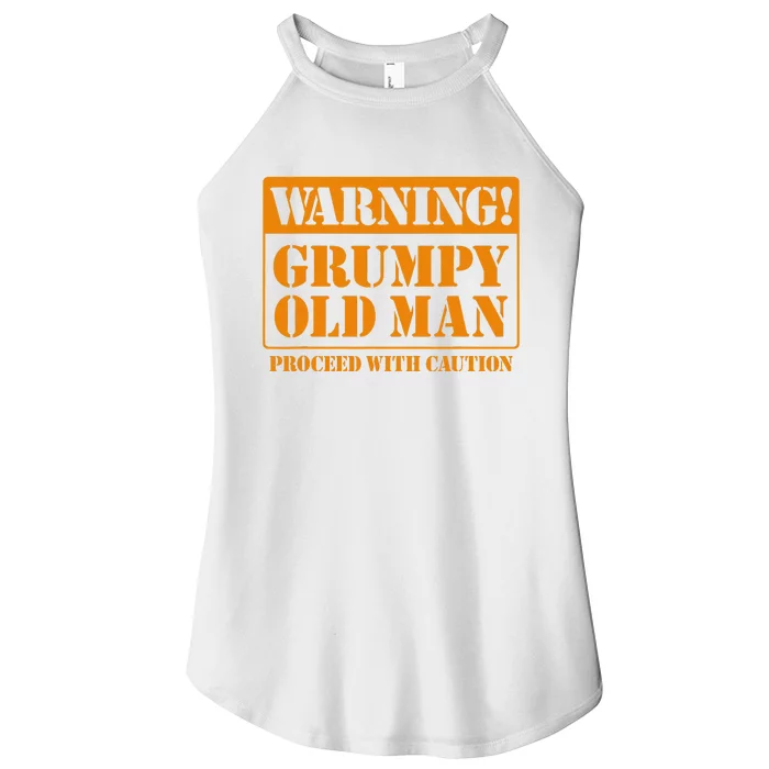 Grumpy Old Man for Grandfathers Dads Father's Day Women’s Perfect Tri Rocker Tank