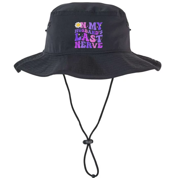 Groovy On My Husband's Last Nerve  Mother's Day Wife Legacy Cool Fit Booney Bucket Hat