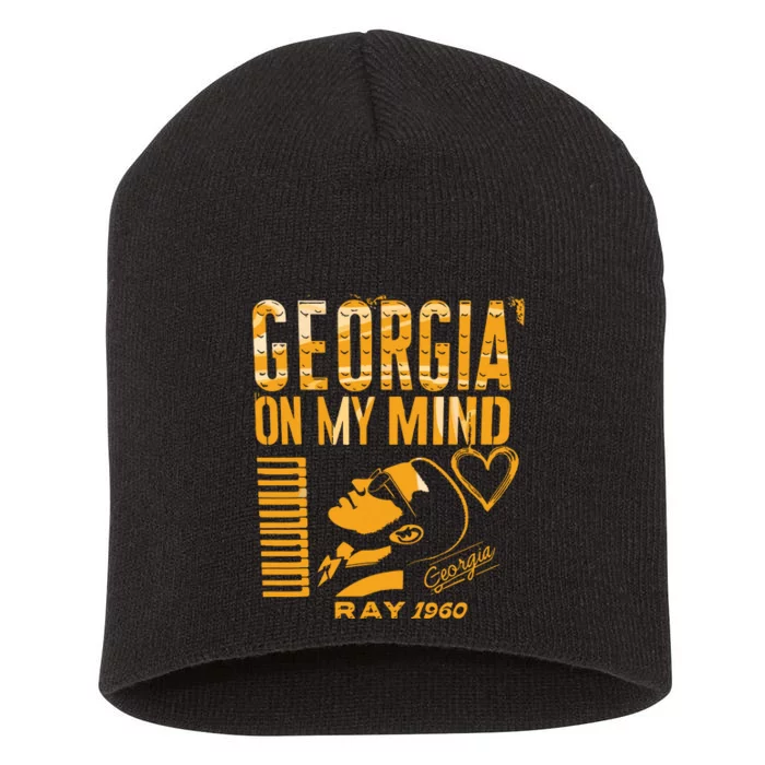 Georgia On My Mind Short Acrylic Beanie