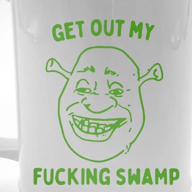 Get Out My Fucking Swamp Front & Back Beer Stein