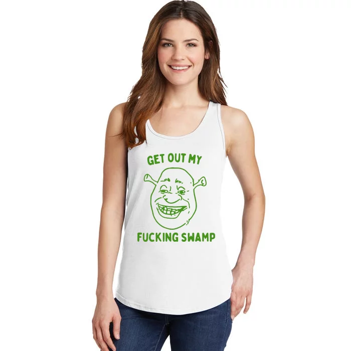 Get Out My Fucking Swamp Ladies Essential Tank