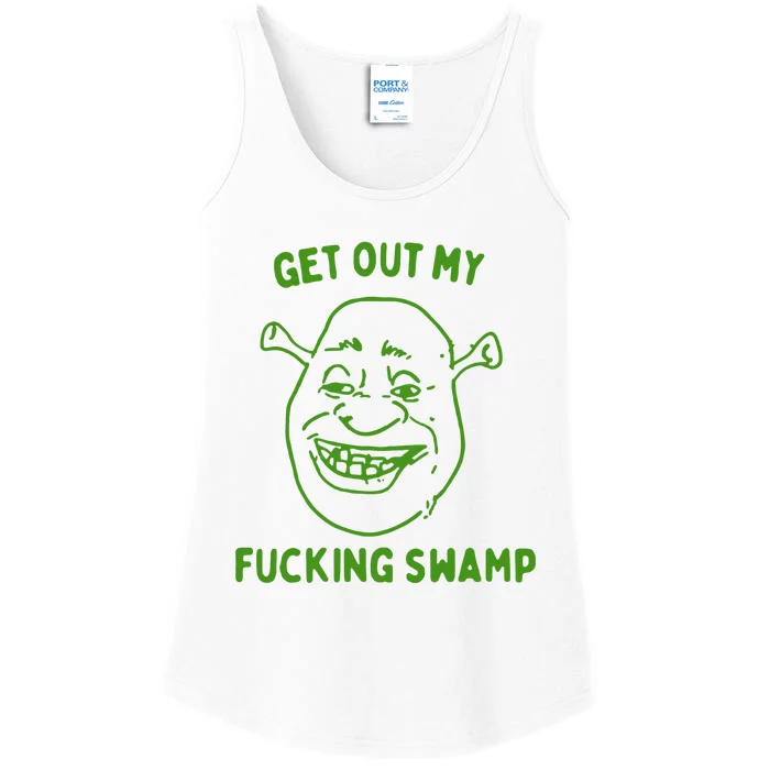 Get Out My Fucking Swamp Ladies Essential Tank