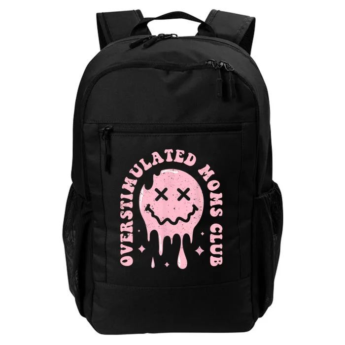 Groovy Overstimulated Moms Club Funny Trendy Mom Daily Commute Backpack