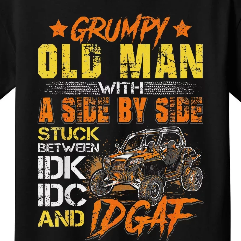 Grumpy Old Man Sxs Utv Side By Side Kids T-Shirt