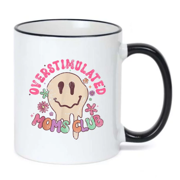 Groovy Overstimulated Moms Club Funny Trendy Mom Black Color Changing Mug