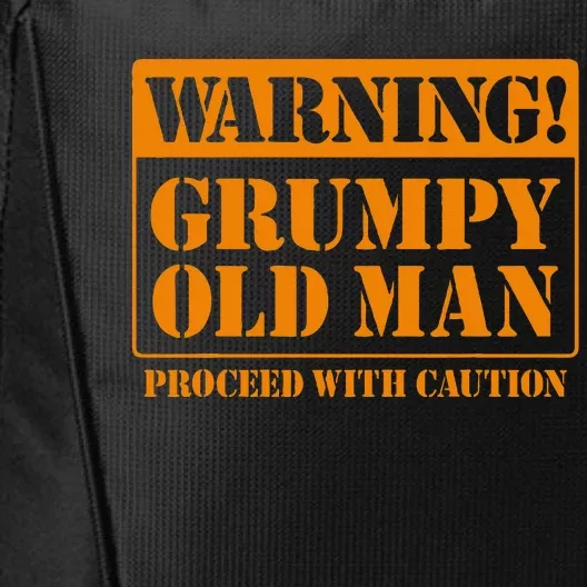 Grumpy Old Man For Grandfathers Dads FatherS Day City Backpack