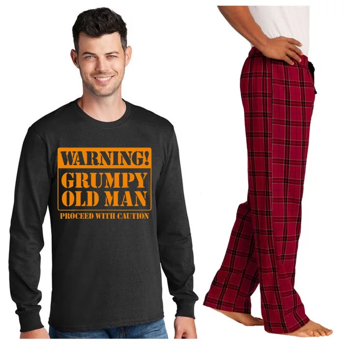 Grumpy Old Man For Grandfathers Dads FatherS Day Long Sleeve Pajama Set