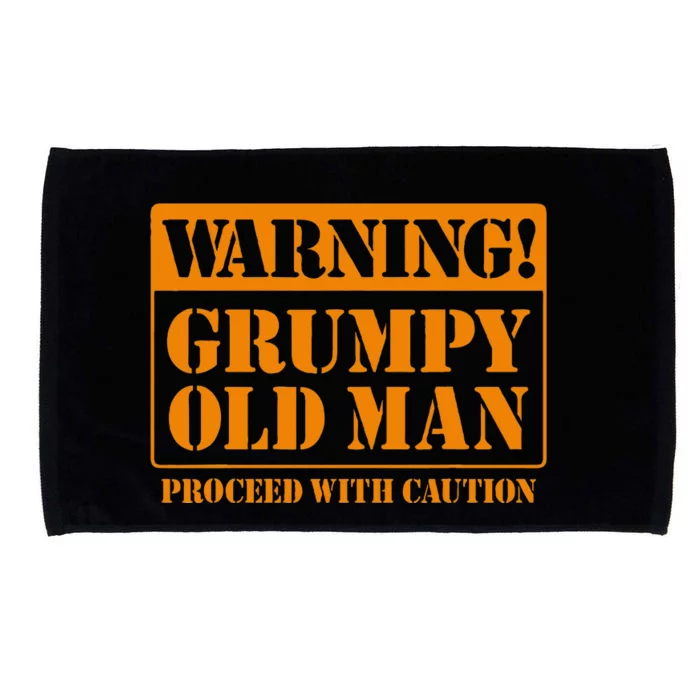 Grumpy Old Man For Grandfathers Dads FatherS Day Microfiber Hand Towel