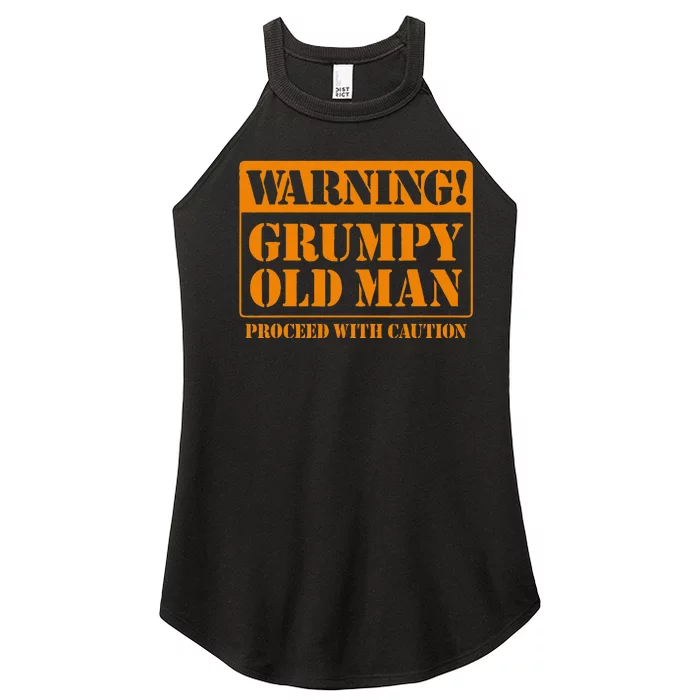 Grumpy Old Man For Grandfathers Dads FatherS Day Women’s Perfect Tri Rocker Tank