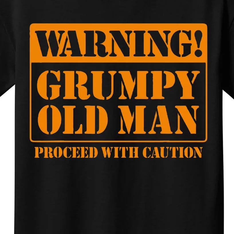 Grumpy Old Man For Grandfathers Dads FatherS Day Kids T-Shirt