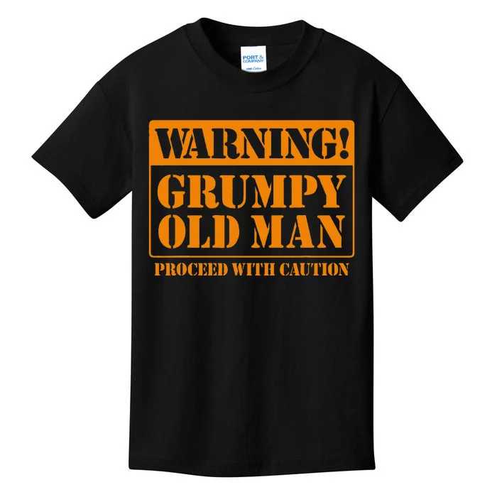 Grumpy Old Man For Grandfathers Dads FatherS Day Kids T-Shirt