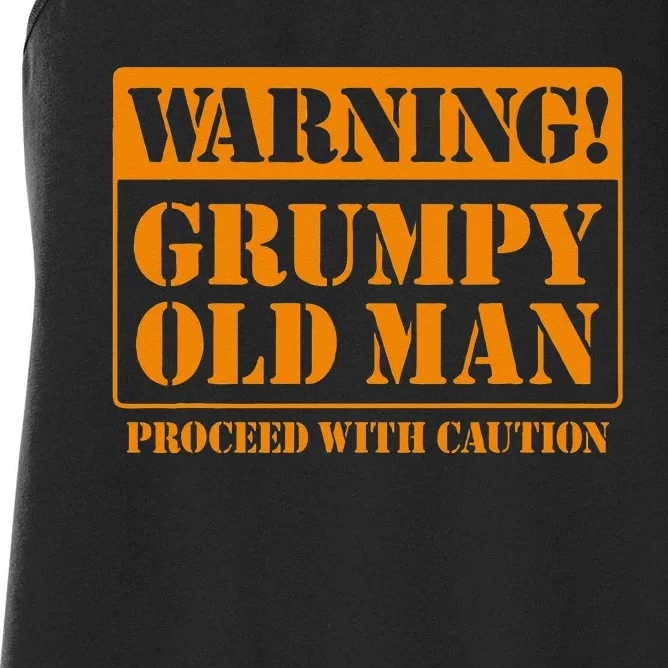 Grumpy Old Man For Grandfathers Dads Fathers Day Women's Racerback Tank