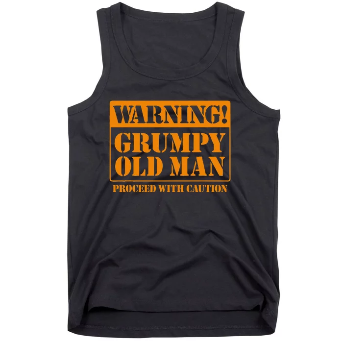 Grumpy Old Man For Grandfathers Dads Fathers Day Tank Top